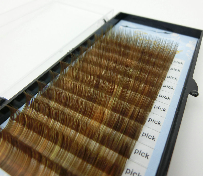 Mixed Colored Eyelash Extensions-7