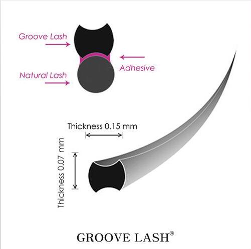 Flat Lashes with Groove