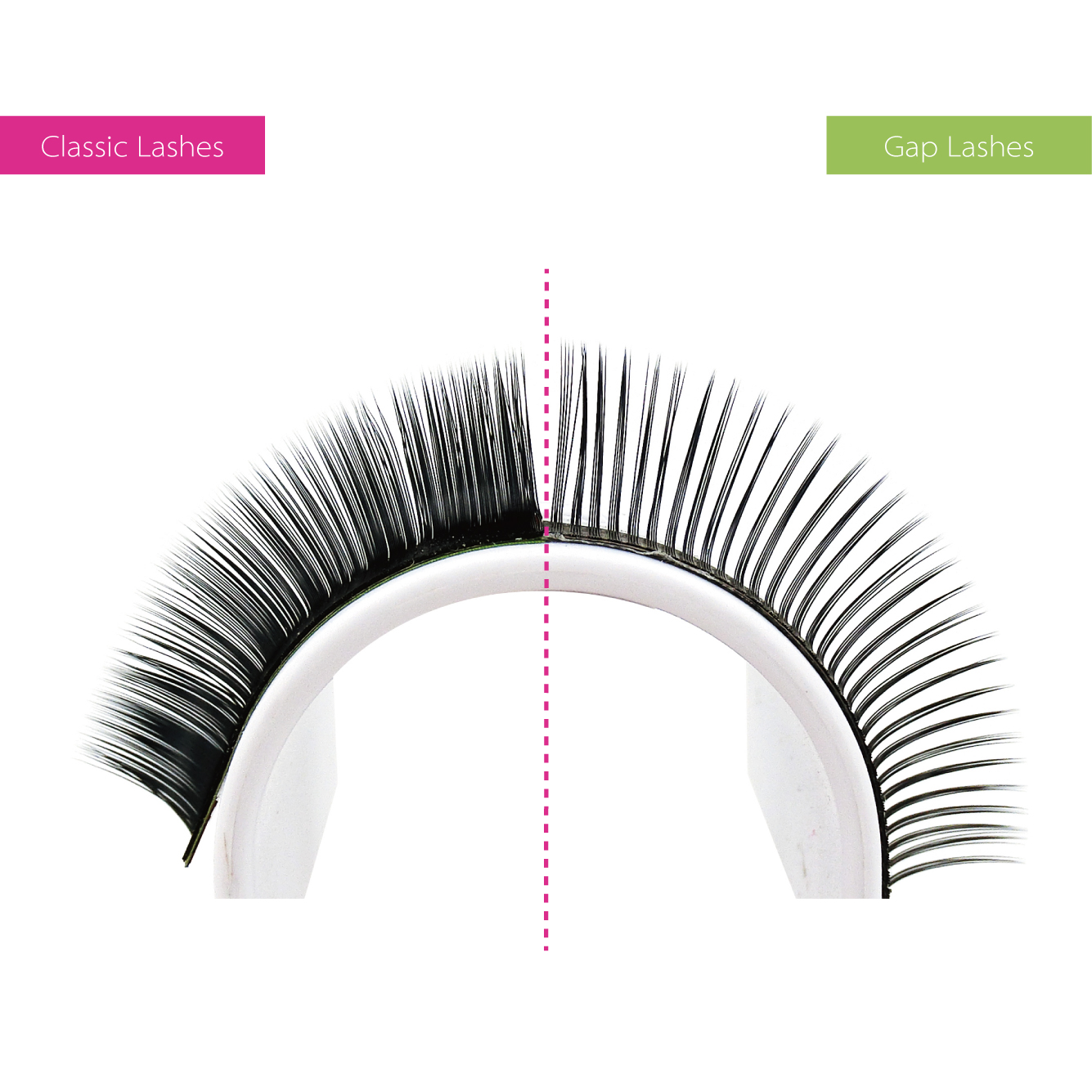 Rapid Blooming Eyelash Extensions(Gap lash) 