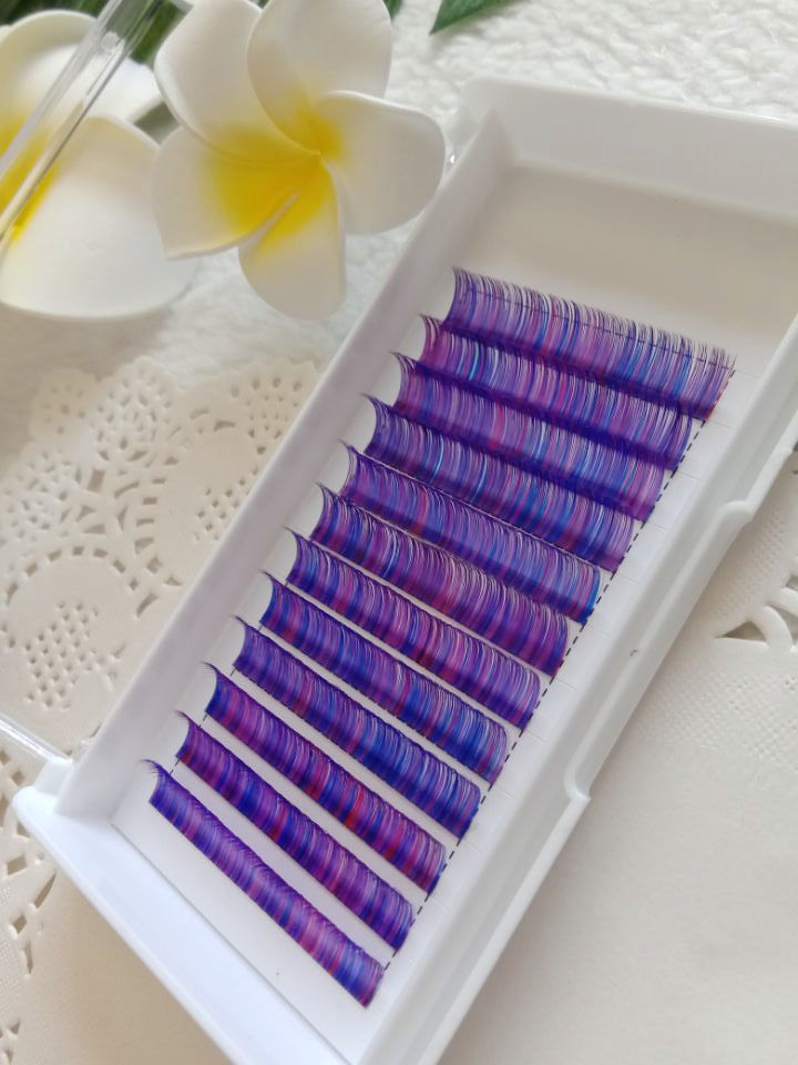 Purple mixed color lash